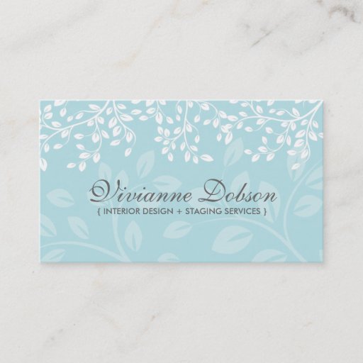 Customizable Elegant Interior Designer Business Cards