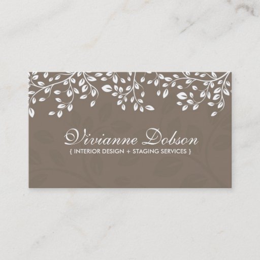 Customizable Elegant Interior Designer Business Cards