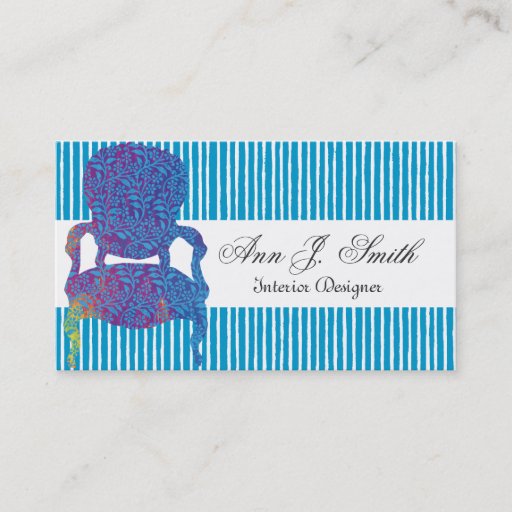 Customizable Elegant Interior Designer Business Cards