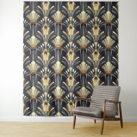 Elegant intricate art deco luxury gold