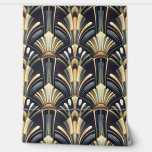 Elegant Intricate Art Deco Luxury Gold Wallpaper<br><div class="desc">"Elegant Intricate Art Deco Luxury Gold Stic & Peel Wallpaper". This piece blends deep blue and green tones with intricate gold detailing for a vibe that’s both vintage and luxe. The rich colors and golden accents bring that classic Art Deco flair, making it a bold, elegant addition to any space....</div>