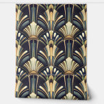 Elegant Intricate Art Deco Luxury Gold Wallpaper<br><div class="desc">"Elegant Intricate Art Deco Luxury Gold Stic & Peel Wallpaper". This piece blends deep blue and green tones with intricate gold detailing for a vibe that’s both vintage and luxe. The rich colors and golden accents bring that classic Art Deco flair, making it a bold, elegant addition to any space....</div>