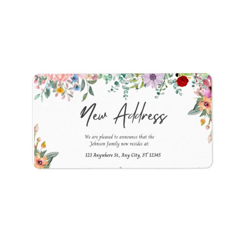 Elegant Invitation Address Card _ Personalized RSV Label