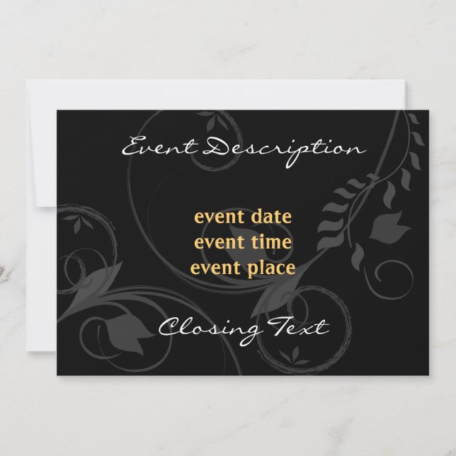 Elegant Invitation Card (Front)