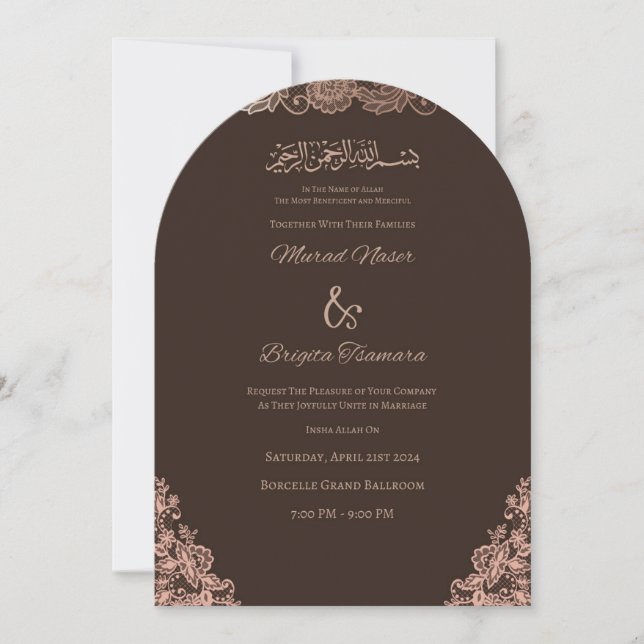 Elegant Invitation Card Template  (Front)