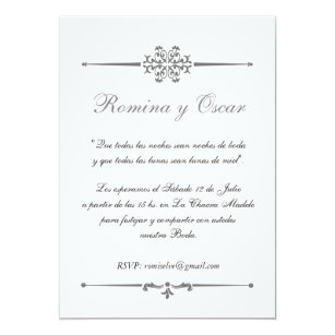 Spanish Wedding Invitations Samples 9