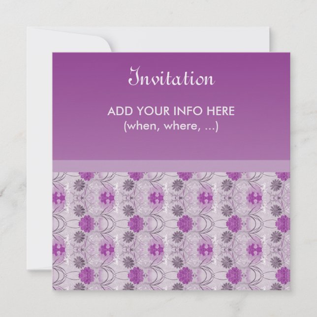 Elegant Invitation - Raiselin purple (Front)
