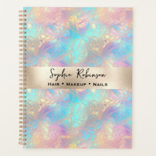 Elegant Iridescent and Pearl Foil  Planner