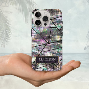 Elegant iridescent girly glitter iPhone 16 pro case