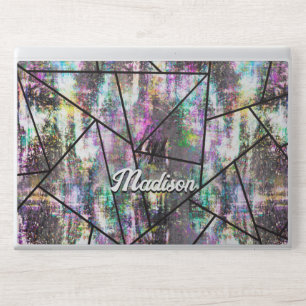 Elegant iridescent girly glitter HP laptop skin