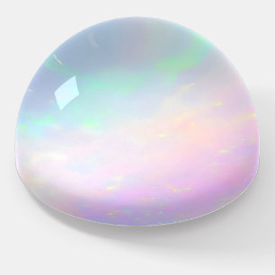 Elegant iridescent Opal Prism Gemstone Inspired  Paperweight