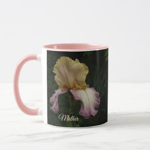 Elegant Iris Floral Photography Mother  Mug