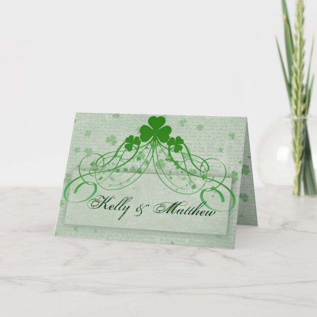 Elegant Irish Note Card (Front)