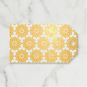 Elegant Islamic Art Design Foil Gift Tags