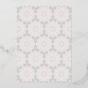 Elegant Islamic Art Design Foil Holiday Card
