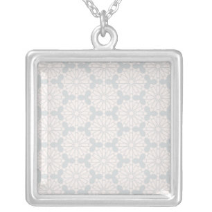 Elegant Islamic Art Design Silver Plated Necklace