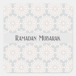 Elegant Islamic Art Design Square Sticker