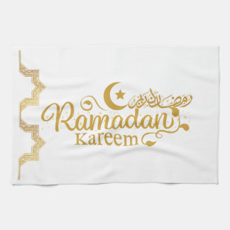 Elegant Islamic Calligraphy Ramadan Decor Kitchen Towel