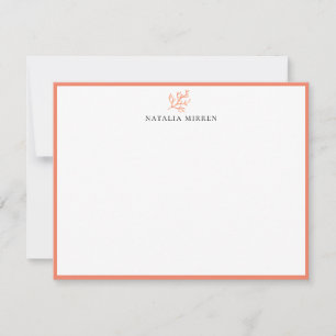 Elegant Island Coral Note Card