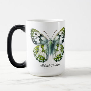 Elegant Island Marble Butterfly Wrap Color Morph Mug