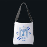 Elegant Israel fashion bags & Israeli Flag<br><div class="desc">Crossbody Bag: Elegant Israel fashion & Israeli flag with Hebrew personalized text / name - love my country,  patriots / sports fans</div>