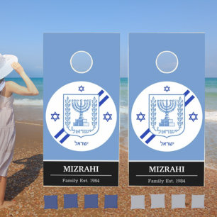 Elegant Israel & Israeli Flag custom / Family fun Cornhole Set