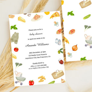 Elegant Italian Baby Shower Invitation