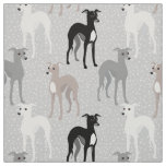 Elegant Italian Greyhound Mid-Century Modern Fabric