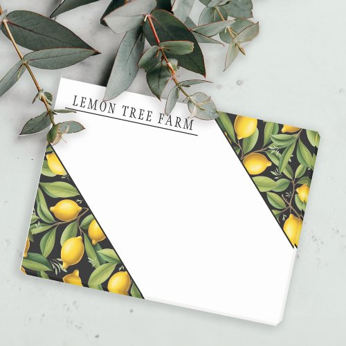 Elegant Italian Lemons Citrus Farm Post_it Notes