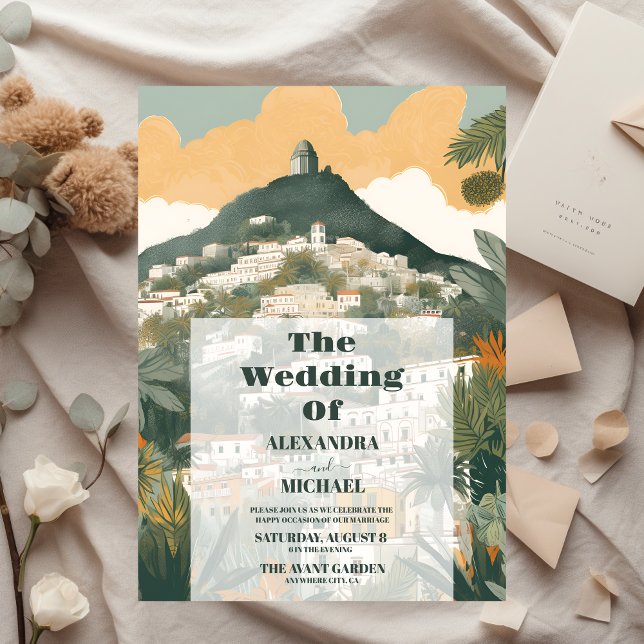 Elegant Italy Capri Destination Wedding Invitation (Creator Uploaded)