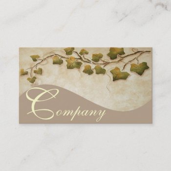 Elegant Ivies Business Card by SharonCullars at Zazzle