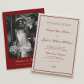 Elegant Ivory and Burgundy Dramatic Opera Wedding  Invitation