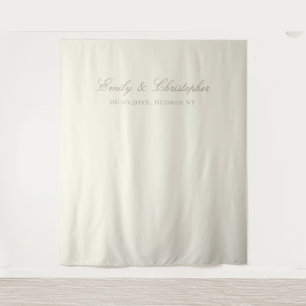 Elegant Ivory Classic Wedding Backdrop
