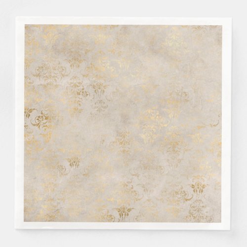 Elegant Ivory damask for all occasions Paper Dinner Napkins