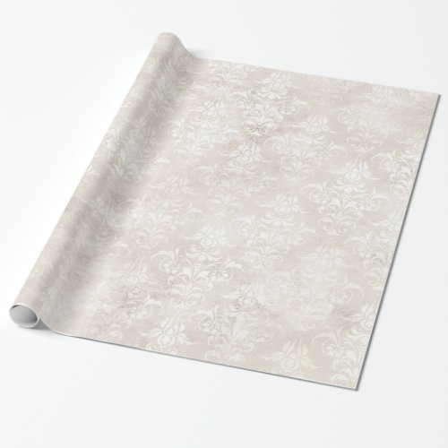 Elegant Ivory damask for all occasions Wrapping Paper