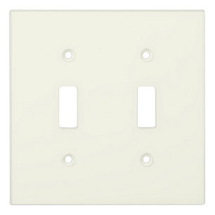 Elegant Ivory Double Toggle Light Switch Cover