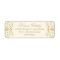 Elegant Ivory Gold Damask Wedding Address