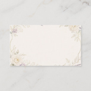 Elegant Ivory & Gold Wedding Place Card