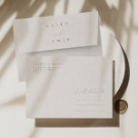 Elegant Ivory Minimalist A7 5x7 Wedding Envelope<br><div class="desc">Design features an handwritten font and modern minimalist design. Designed to coordinate with for the «Natural Glam» Wedding Invitation Collection. To change details, click «Personalize». To move the text or change the size, font, or color, click «Click to customize further» It. View the collection link on this page to see...</div>