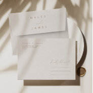 Elegant Ivory Minimalist A7 5x7 Wedding Envelope at Zazzle