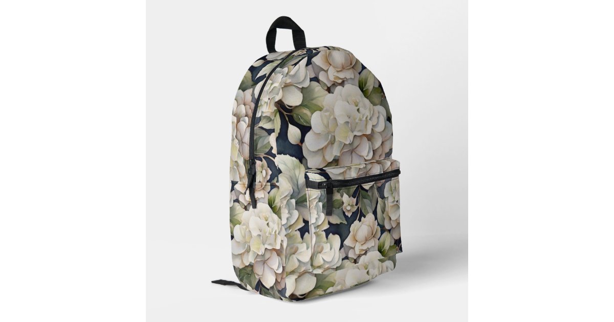 Elegant ivory pink green navy watercolor floral printed 
