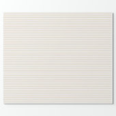 Elegant Ivory Stripes Wrapping Paper (Flat)