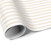 Elegant Ivory Stripes Wrapping Paper (Roll Corner)
