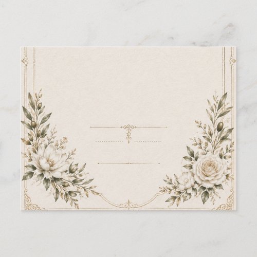 Elegant Ivory Wedding Invitation with Champagne