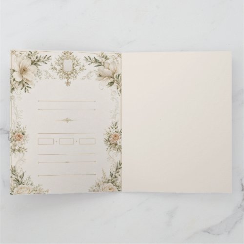 Elegant Ivory Wedding Invitation with Champagne