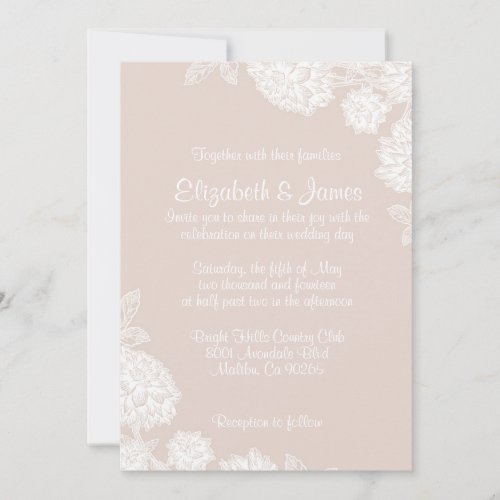 Elegant Ivory Wedding Invitations