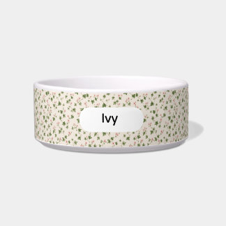 ELEGANT IVY LEAF PET BOWL FOR DOGS & CATS