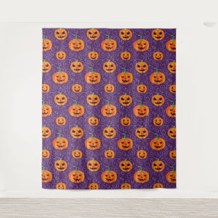 Elegant Jack O' Lanterns Photo Backdrop