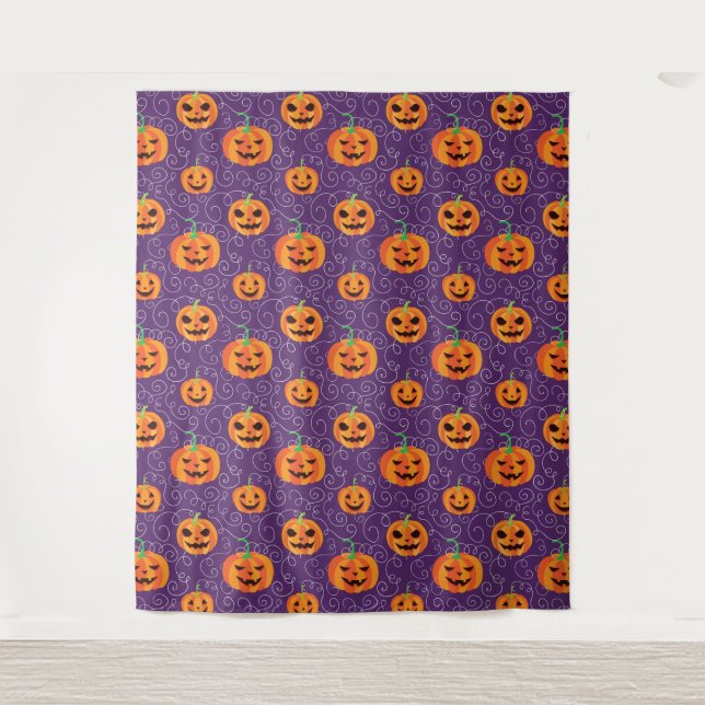 Elegant Jack O' Lanterns Photo Backdrop (Front)