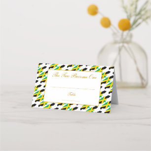 Elegant JAMAICA Wedding Celebration Place Card